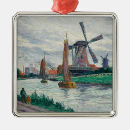Ornamento De Metal Moinhos de vento na Holanda (Países Baixos)