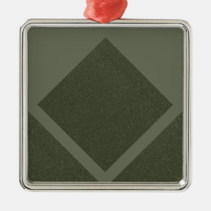 Ornamento De Metal Moisés Green Enquadrou Diamond Ornament