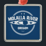 Ornamento De Metal Molalla River Oregon Kayaking<br><div class="desc">O rio Molalla é um afluente de 51 milhas do rio Willamette,  na parte noroeste de Oregon,  nos Estados Unidos. Voando a noroeste da Cordilheira de Cascata até a Selvagem de Rock de Mesa,  ela passa pela cidade de Molalla antes de entrar no rio maior perto de Canby</div>