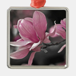 Ornamento De Metal Molho Rosa Japonês Magnolia