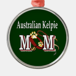 Ornamento De Metal MOM de Cão Kelpie australiano