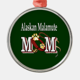 Ornamento De Metal MOM Malamute do Alasca