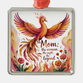 Ornamento De Metal Mom: The Woman, The Myth, The Legend