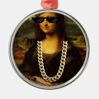 Ornamento De Metal Mona Lisa Thug Life Art Life