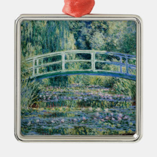 Ornamento De Metal Monet - Nenúfares e Ponte Japonesa