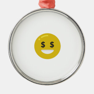 Ornamento De Metal money eye emoji