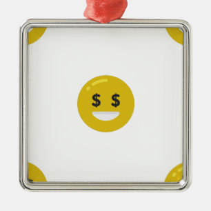 Ornamento De Metal money eye emoji