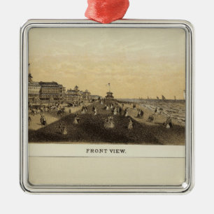 Ornamento De Metal Monmouth House, Primavera Lake, NJ