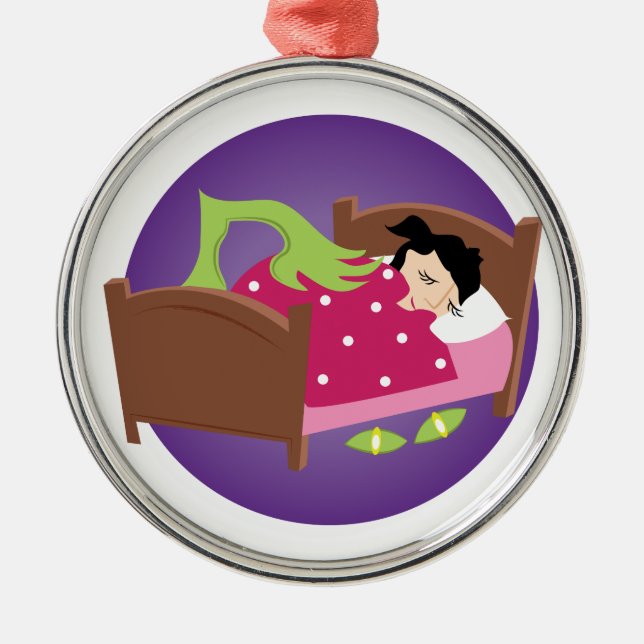 Ornamento De Metal Monstro sob a cama (Frente)