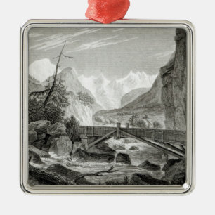 Ornamento De Metal Mont Blanc dos banhos de St. Didier