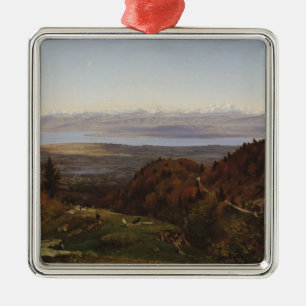 Ornamento De Metal Mont Blanc visto do Santo-Cergues, 1869