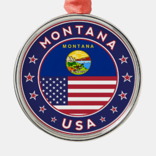 Ornamento De Metal Montana, capa de telefone Montana, adesivo Montana