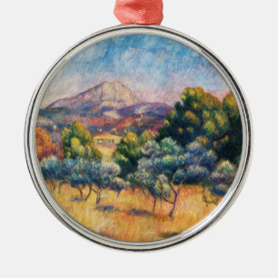 Ornamento De Metal Montanha Sainte-Victoire Paysage por Renoir