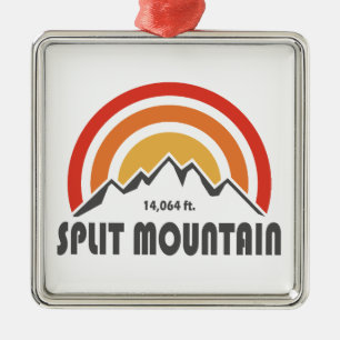 Ornamento De Metal Montanha Split Califórnia