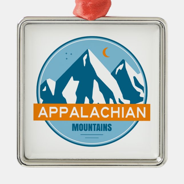 Ornamento De Metal Montanhas Appalachian (Frente)