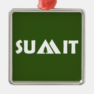 Ornamento De Metal Montanhas do Cume