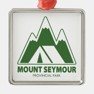 Ornamento De Metal Montanhas do Parque Provincial Mount Seymour Acamp