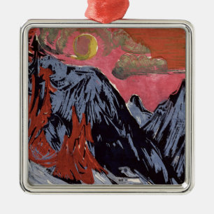 Ornamento De Metal Montanhas em Inverno, 1919