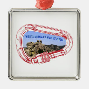 Ornamento De Metal Montanhas Wichita Subindo Carabineiro