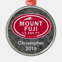 Ornamento De Metal Monte Fuji Personalizado 12.389 FT Japão Montanha