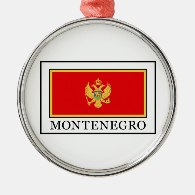 Ornamento De Metal Montenegro (Frente)