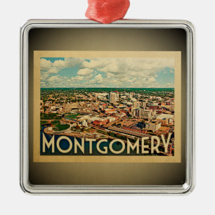 Ornamento De Metal Montgomery Alabama Ornament Vintage Travel