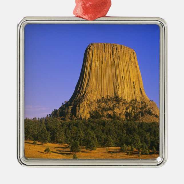 Ornamento De Metal Monumento Nacional Devils Tower em Wyoming (Frente)