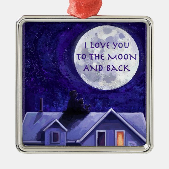 Ornamento De Metal Moon Watch (Frente)