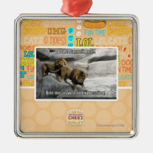 Ornamento De Metal Morda-me é apenas uma expressão!