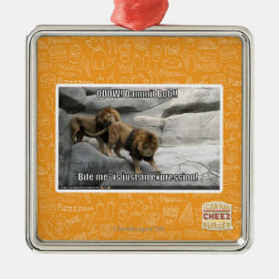 Ornamento De Metal Morda-me é apenas uma expressão!