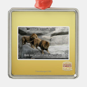 Ornamento De Metal Morda-me é só uma expressão!