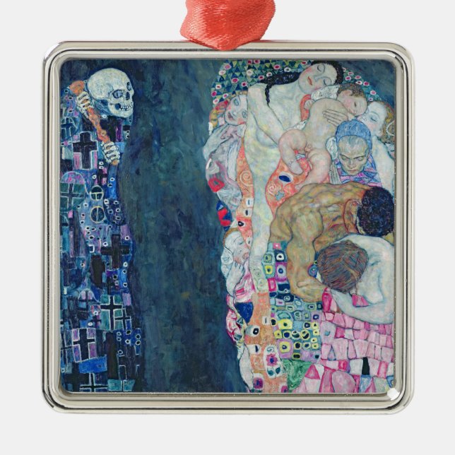 Ornamento De Metal Morte e vida, c.1911 (óleo em canvas) (Frente)