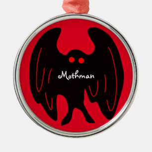 Ornamento De Metal Mothman Christmas