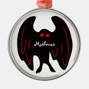 Ornamento De Metal Mothman Christmas