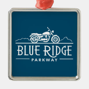 Ornamento De Metal Motocicleta Blue Ridge