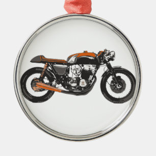 Ornamento De Metal Motocicleta simples - desenho do piloto 750 do