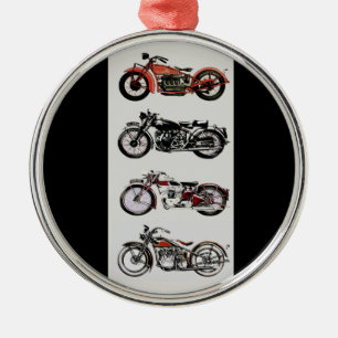 ORNAMENTO DE METAL MOTOCICLETAS DO VINTAGE