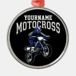 Ornamento De Metal Motocross Dirt Bike Racing Personalizado