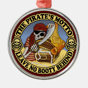Ornamento De Metal Motto Pirate