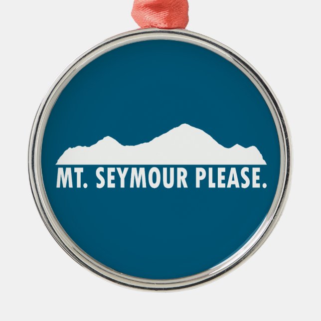Ornamento De Metal Mount Seymour Please (Frente)