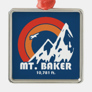 Ornamento De Metal Mt. Baker Sun Eagle