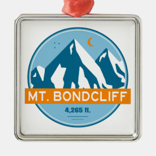 Ornamento De Metal Mt. Bondcliff New Hampshire Estrelas Lua