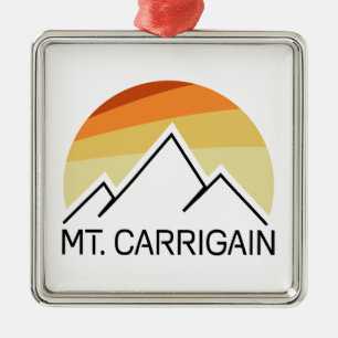 Ornamento De Metal Mt. Carrigain New Hampshire Retro
