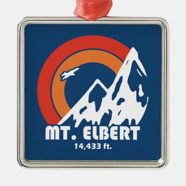 Ornamento De Metal Mt. Elbert Sun Eagle (Frente)