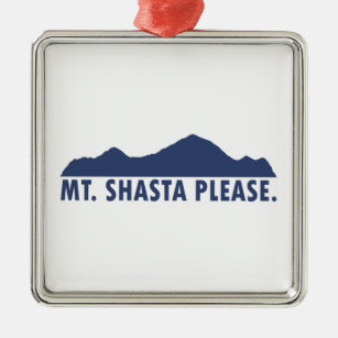 Ornamento De Metal Mt. Shasta California, por favor