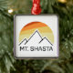Ornamento De Metal Mt. Shasta Retro (Tree)