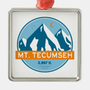 Ornamento De Metal Mt. Tecumseh New Hampshire Estrelas Lua