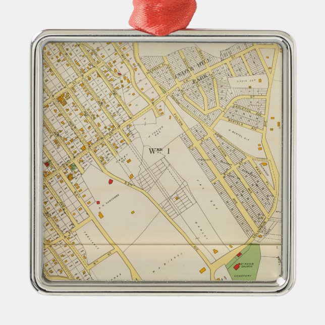 Ornamento De Metal Mt Vernon 1 (Frente)