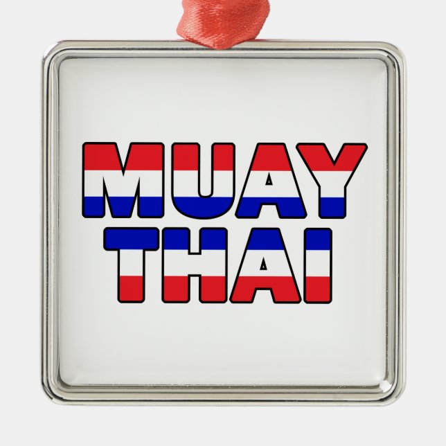 Ornamento De Metal Muay Thai (Frente)