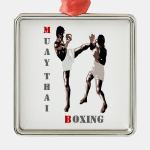 Ornamento De Metal Muay Thai Boxing Ornament